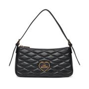 Moschino Romantiskt Logo Axelväska Black, Dam