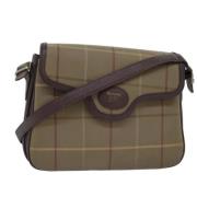 Burberry Vintage Pre-owned Canvas axelremsvskor Beige, Dam