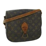 Louis Vuitton Vintage Pre-owned Canvas axelremsvskor Brown, Dam