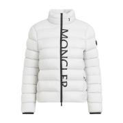 Moncler Grå Öppen Jacka White, Dam