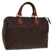 Louis Vuitton Vintage Pre-owned Canvas handvskor Brown, Dam