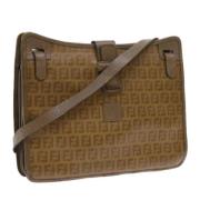 Fendi Vintage Pre-owned Canvas fendi-vskor Brown, Dam