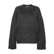 The Attico Grå Stickat Aw24 Dammode Gray, Dam