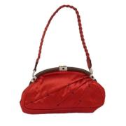 Valentino Vintage Pre-owned Canvas axelremsvskor Red, Dam