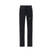 Ann Demeulemeester Klassiska denimjeans för vardagsbruk Black, Herr