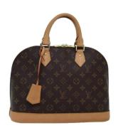 Louis Vuitton Vintage Pre-owned Canvas handvskor Brown, Dam