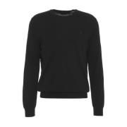 Ralph Lauren Svart Stickat Aw24 Black, Herr