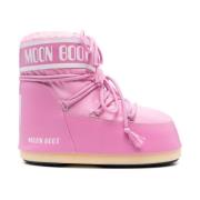 Moon Boot Icon Low Nylon Pink Sneakers Pink, Dam