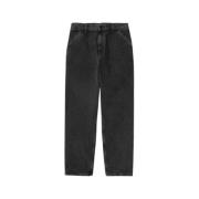 Carhartt Wip Straight Jeans Black, Herr