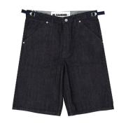 Jil Sander Denim Shorts High-Waist Herrmode Blue, Herr