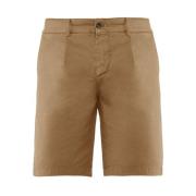 BomBoogie Veckade Chino Shorts Beige, Herr