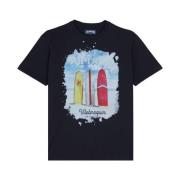 Vilebrequin Herr Surf's Up Bomull T-shirt Blue, Herr