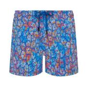 Vilebrequin Färgglada Carapaces Damernas Badshorts Blue, Dam