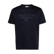 Valentino Garavani Blå T-shirts Polos för män Blue, Herr