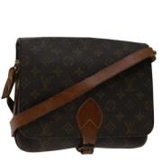 Louis Vuitton Vintage Pre-owned Canvas axelremsvskor Brown, Dam