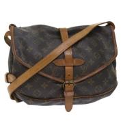 Louis Vuitton Vintage Pre-owned Canvas louis-vuitton-vskor Brown, Dam