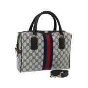 Gucci Vintage Pre-owned Canvas handvskor Blue, Dam