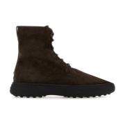 Tod's Stiliga Bruna Mocka Ankelboots Brown, Herr