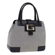 Gucci Vintage Pre-owned Canvas handvskor Gray, Dam