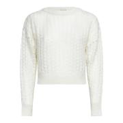 Alysi Fashionable Sweater Picks White, Dam