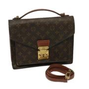 Louis Vuitton Vintage Pre-owned Canvas handvskor Brown, Dam