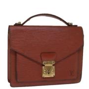 Louis Vuitton Vintage Pre-owned Laeder handvskor Brown, Dam