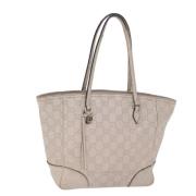 Gucci Vintage Pre-owned Canvas totevskor Beige, Dam