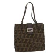 Fendi Vintage Pre-owned Canvas fendi-vskor Black, Dam