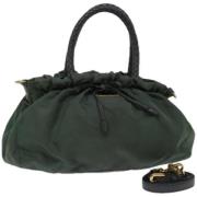 Prada Vintage Pre-owned Nylon prada-vskor Green, Dam