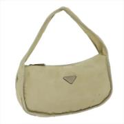 Prada Vintage Pre-owned Nylon prada-vskor Beige, Dam