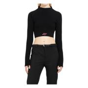 Ssheena Svart Turtleneck Topp Black, Dam