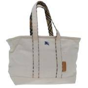 Burberry Vintage Pre-owned Canvas totevskor White, Dam