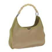 Dior Vintage Pre-owned Nylon axelremsvskor Brown, Dam