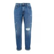 YES ZEE Ripped Seams Bomulls Jeans Blue, Herr