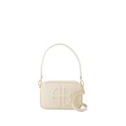 Anine Bing Beige Läder Crossbody Väska med Handtag Beige, Dam