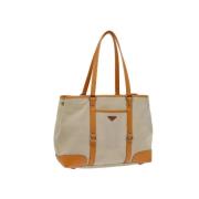 Prada Vintage Pre-owned Bomull prada-vskor Beige, Dam