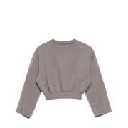 MM6 Maison Margiela Klippt Sweatshirt Gray, Dam