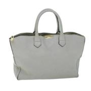 Burberry Vintage Pre-owned Laeder totevskor Gray, Dam