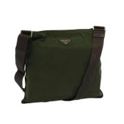 Prada Vintage Pre-owned Nylon prada-vskor Green, Dam