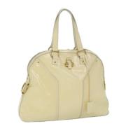 Yves Saint Laurent Vintage Pre-owned Belagd canvas handvskor Beige, Da...