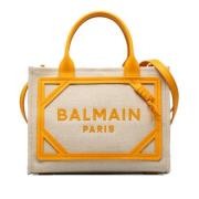 Balmain Pre-owned Pre-owned Laeder handvskor Beige, Dam