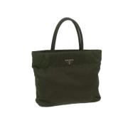 Prada Vintage Pre-owned Nylon prada-vskor Green, Dam