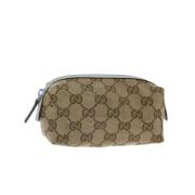 Gucci Vintage Pre-owned Canvas gucci-vskor Beige, Dam