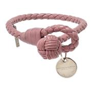 Bottega Veneta Vintage Pre-owned Laeder armband Pink, Dam