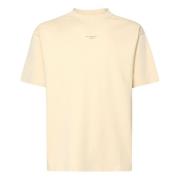 Drole de Monsieur Bomull Logo T-shirt Rund Hals Korta ärmar Yellow, He...