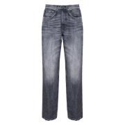 Dondup Slim Fit Bomullsblandade Byxor Blue, Dam