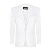 Dsquared2 Vit Bomullsblazer Ss22 White, Herr