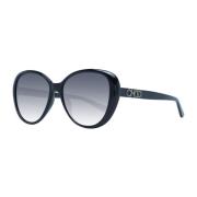 Jimmy Choo Stiliga Runda Gradient Solglasögon - UV-skydd Black, Dam