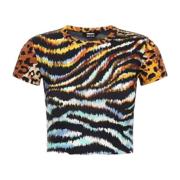 Just Cavalli Kortärmad T-shirt Multicolor, Dam