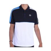 Sergio Tacchini Svart Band Logo Polo Skjorta Multicolor, Herr